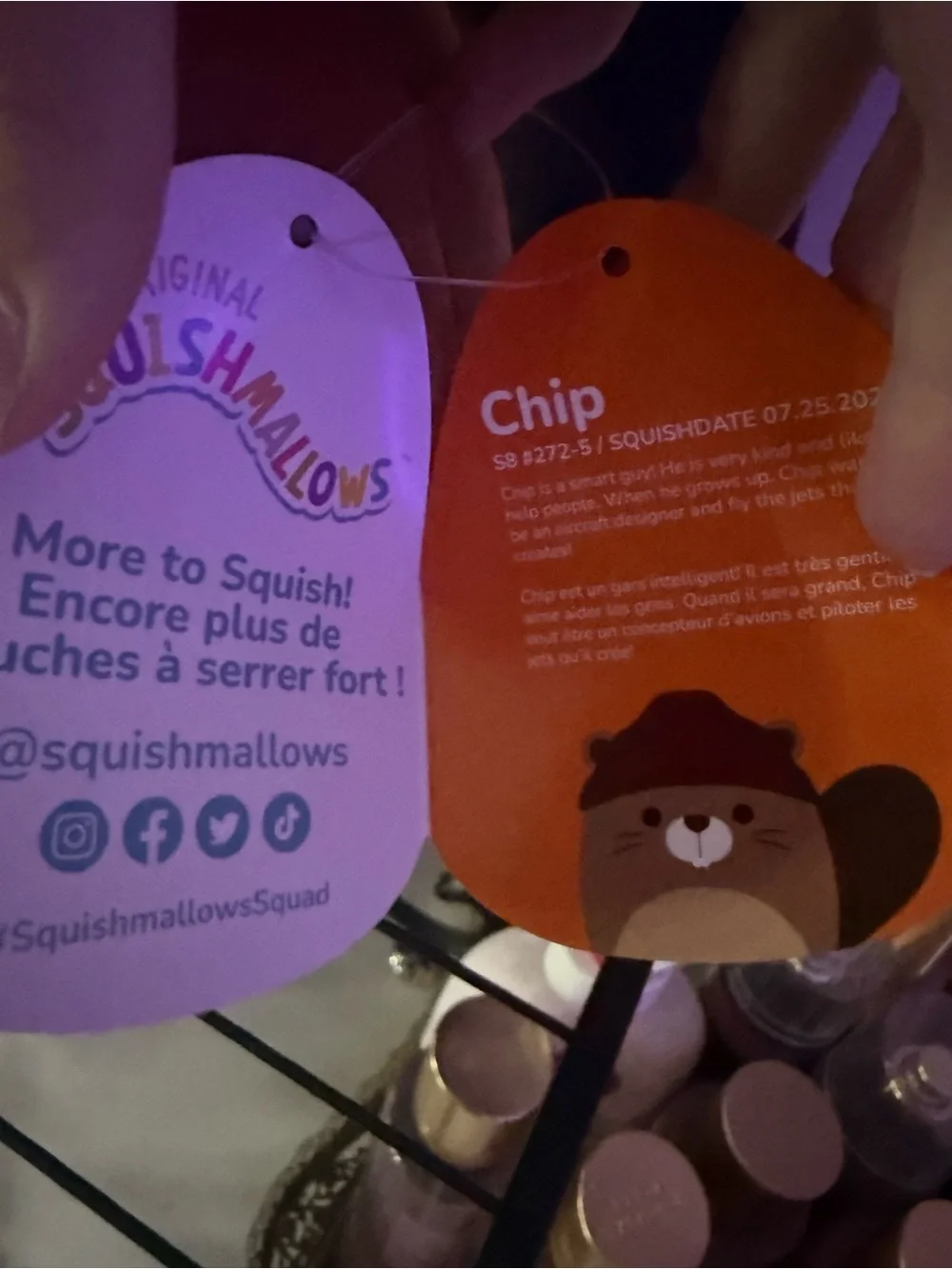 Squishmallows Brown Halloween Beaver with Red Hat